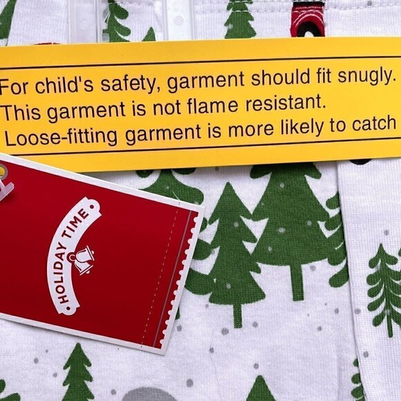 NWT BUNDLE 18 Months Holidays Winter Unisex 2PC Pajamas 18 M Red, Green, Black - Picture 10 of 13